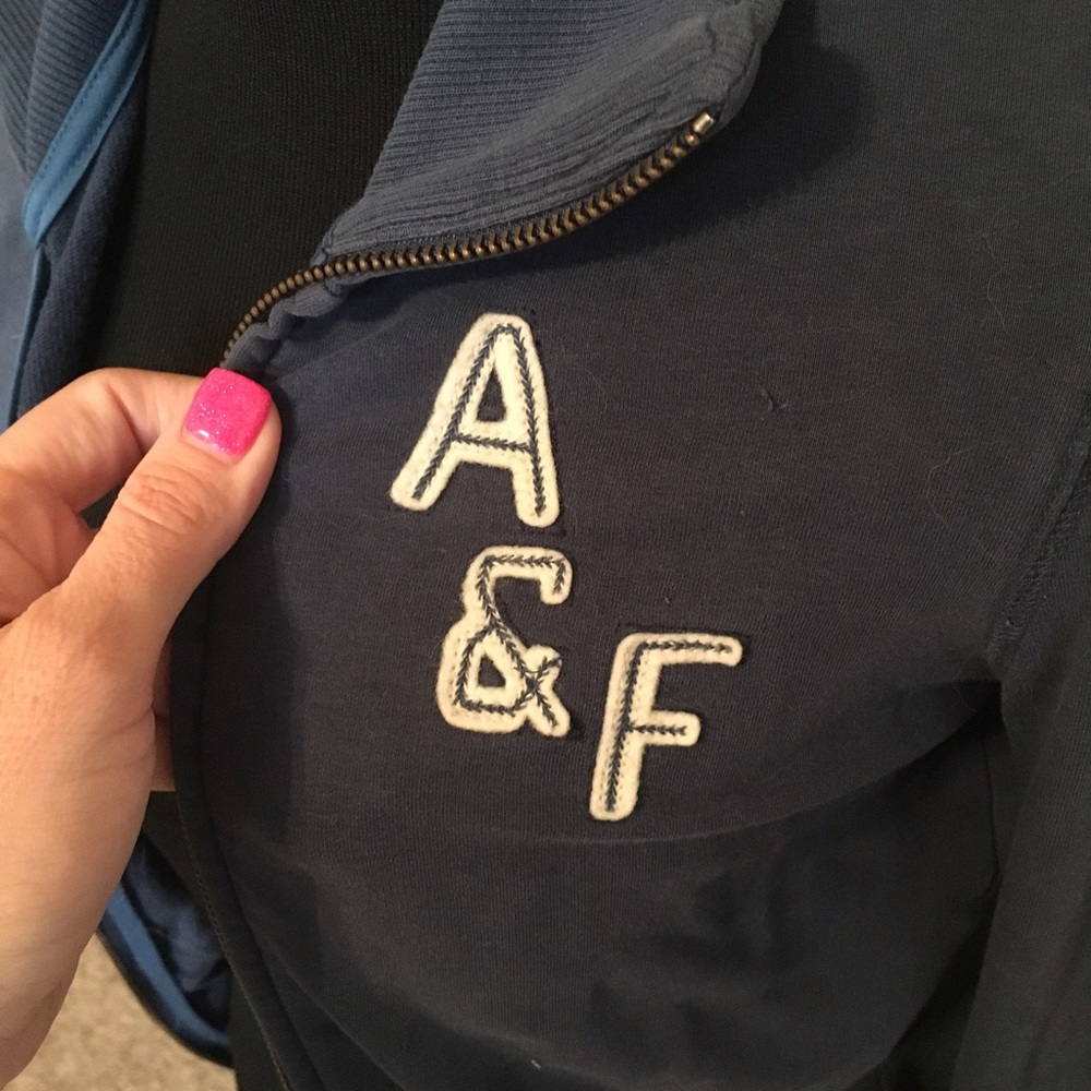 ABERCROMBIE size large blue jacket