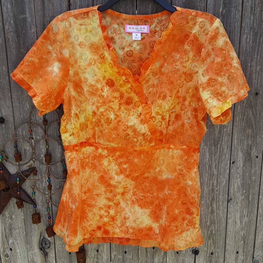 Koi scrub top