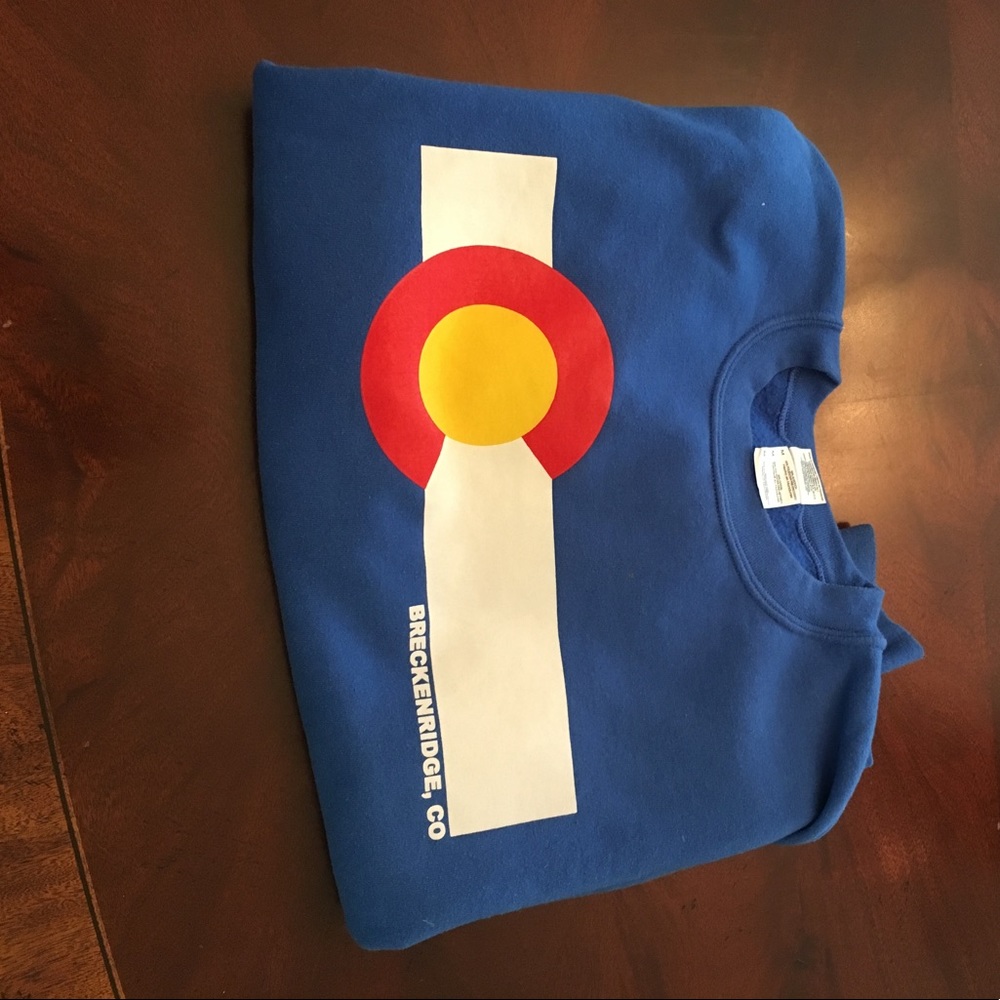 Breckinridge mountain crew neck sweatshirt