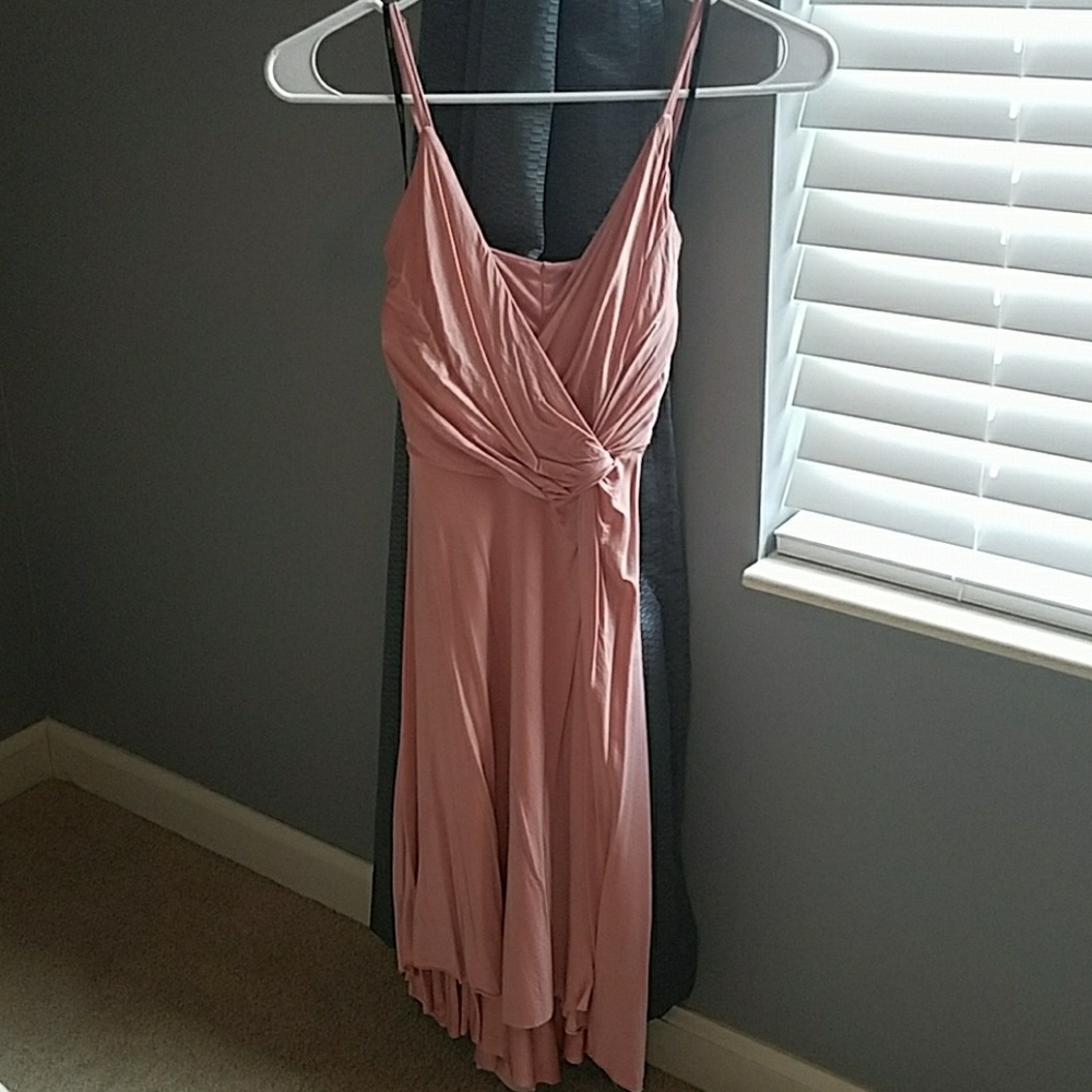 Silky, high-low, flowy summer dress