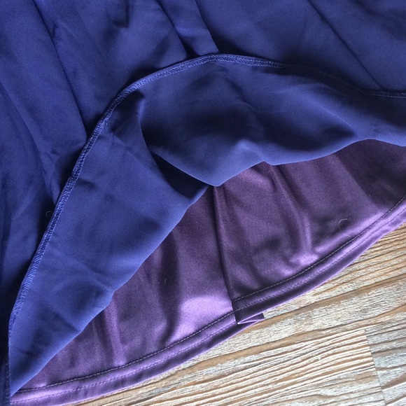 Purple ASOS Deep V Dress - Picture 4 of 8