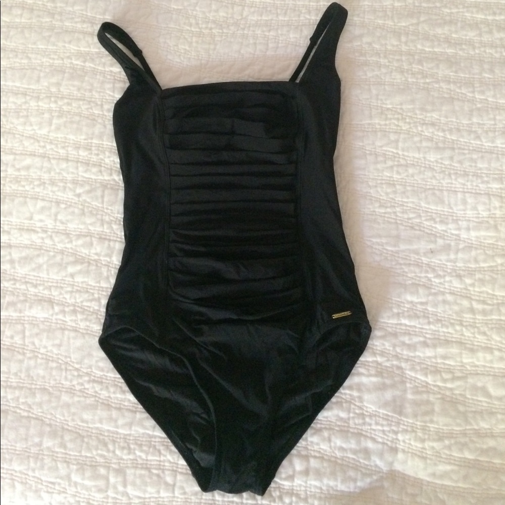 Calvin Klein one piece- Black with gold accents