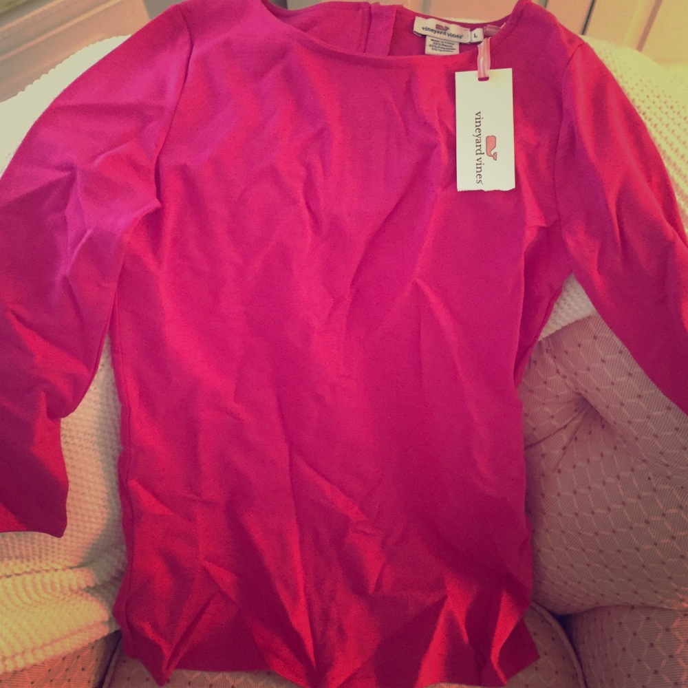 Childs hot pink vineyard vines dress