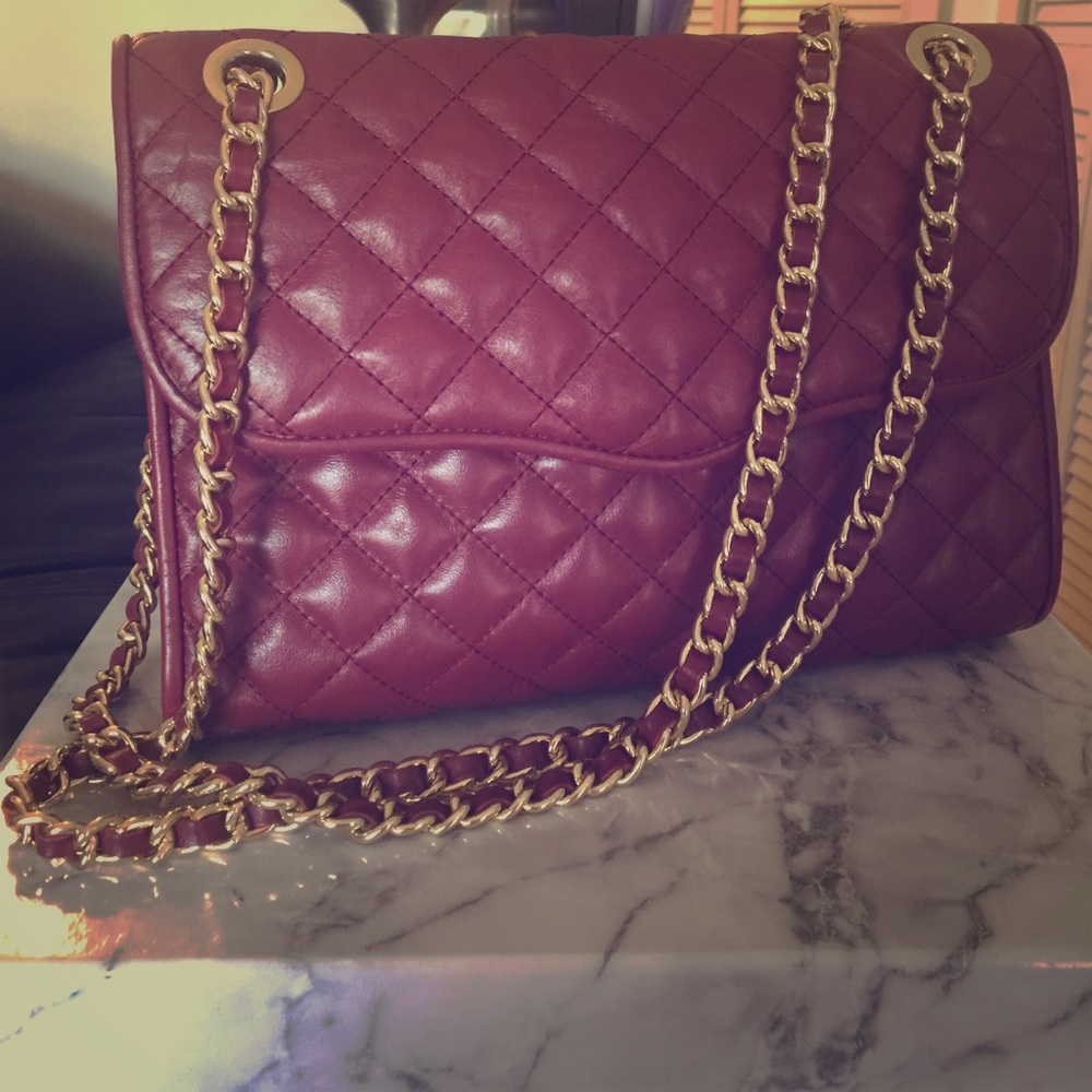Rebecca Minkoff Quilted Affair Bag, Burgundy