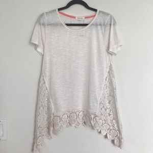 NWT floral crochet top!