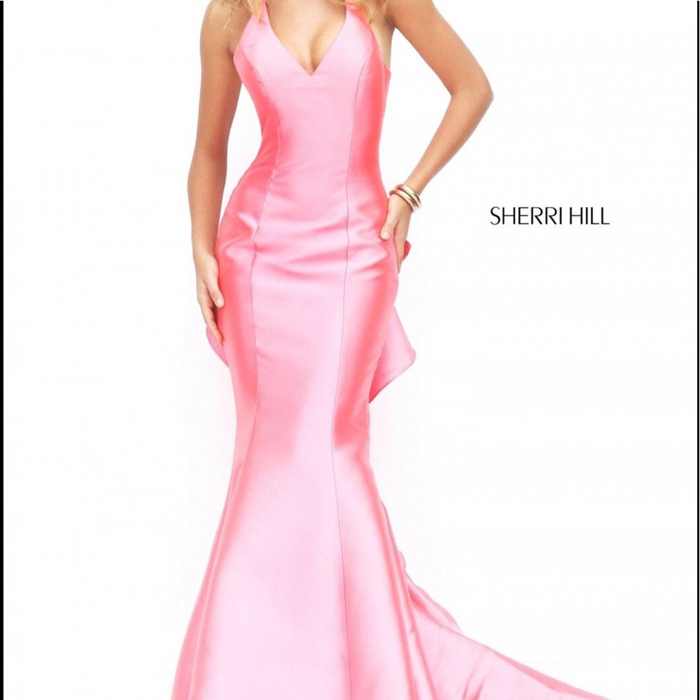 Sherri Hill 50195 Coral size 2 NWT