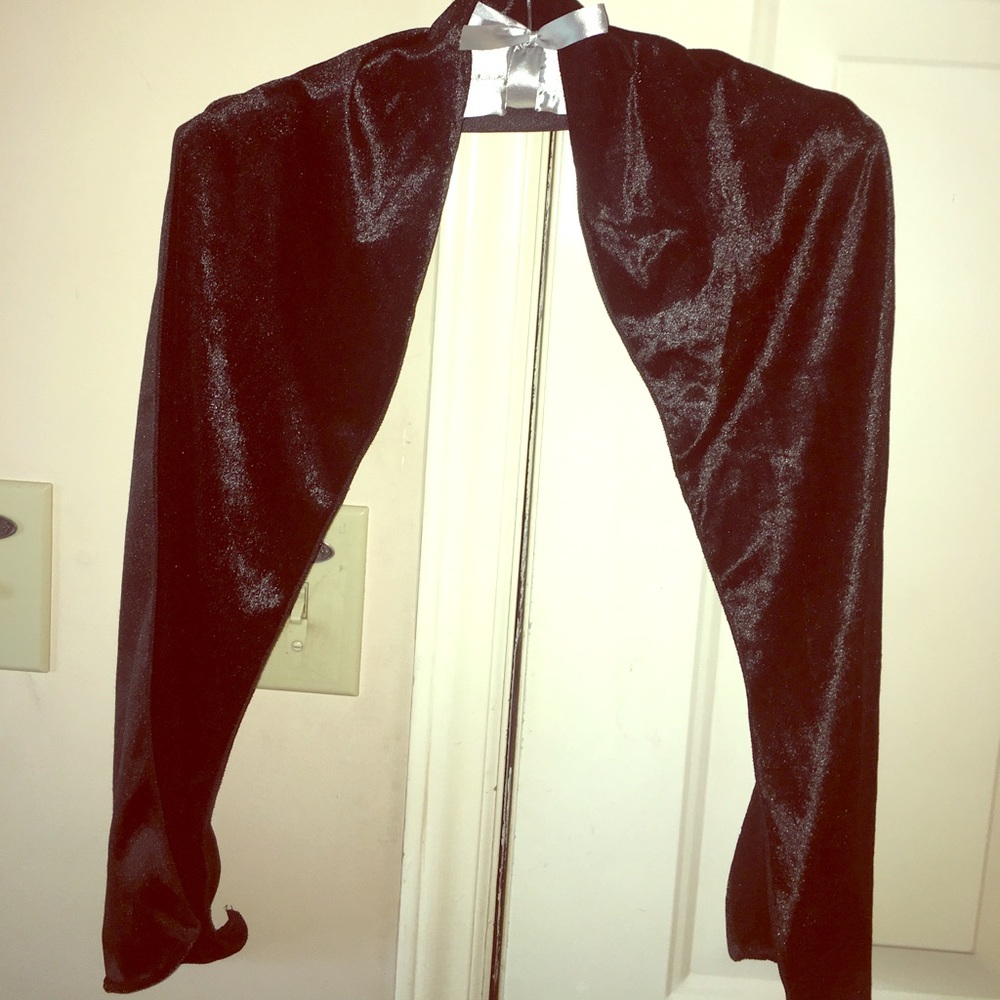 Velvet black scarf