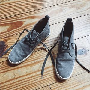 Frye Gemma Chukka Dark Gray Suede Sneakers