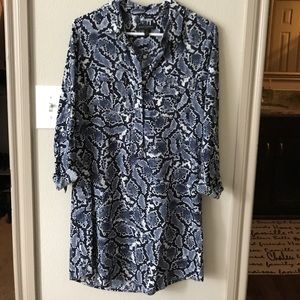 Banana Republic - Snake skin print shift dress