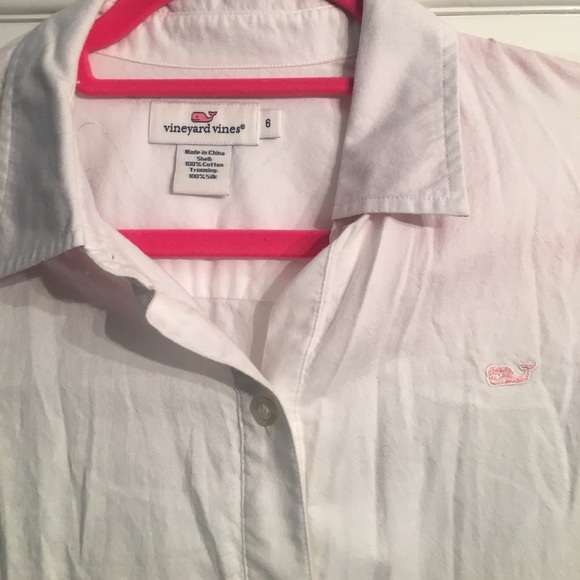 Vineyard Vines Solid Oxford Whale Shirt - Picture 2 of 3