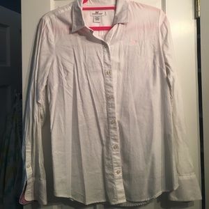 Vineyard Vines Solid Oxford Whale Shirt