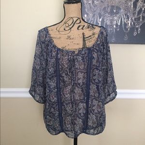 Blue Mossimo Blouse