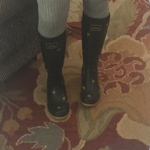 Joules rain boots. Worn only once.