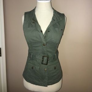 Army Green Guess Vest/Top Size XS