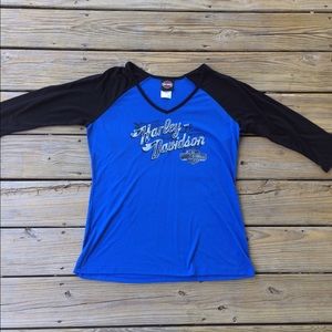 30 MIN PRICE DROP Harley-Davidson half sleeve top!