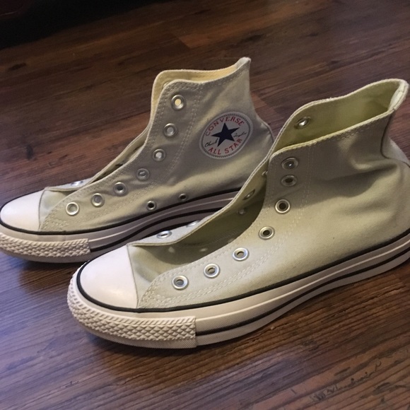 Converse Shoes | Light Grey High Top Converse | Poshmark