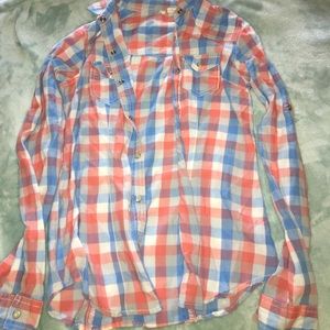 Fall Flannel Button Down Shirt