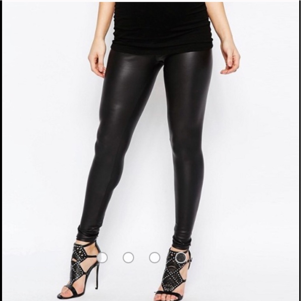 ASOS Maternity leather leggings