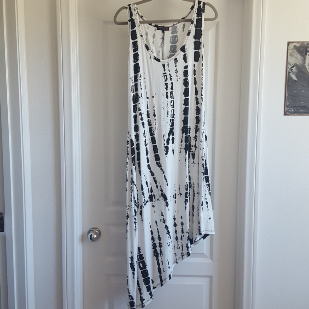 Tie Dye High Low Dress