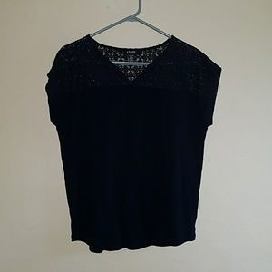 Navy blue flirty top