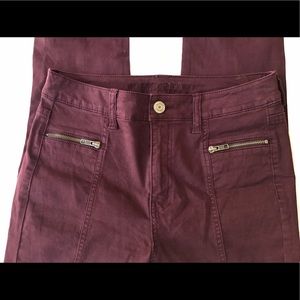 AE Burgundy Hi-Rise Jegging
