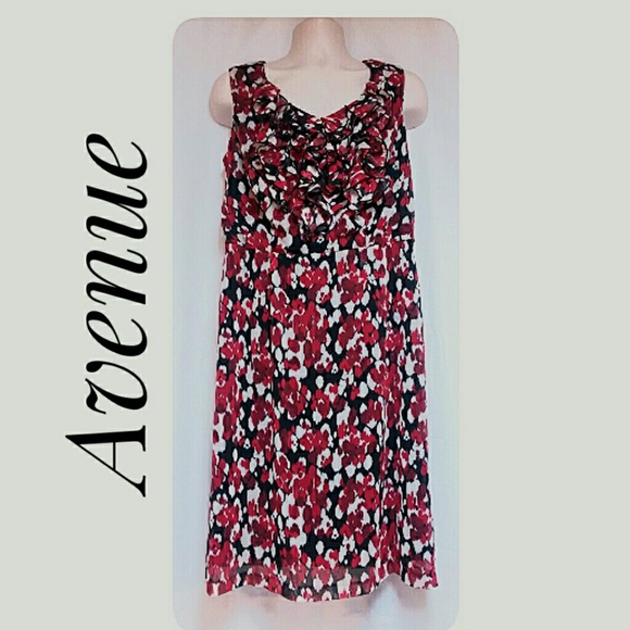 Avenue Dresses & Skirts - NWT's Avenue Summer Dress Red Black White Size 14 Avenue Dresses & Skirts - NWT's Avenue Summer Dress Red Black White Size 14
