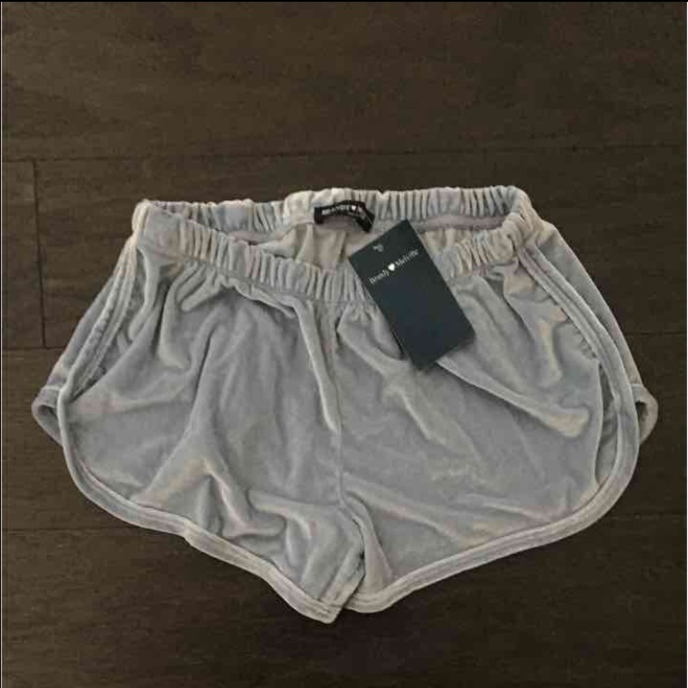 Brandy Melville velvet shorts