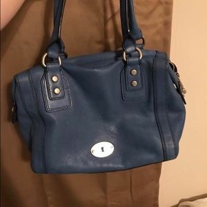 Cobalt blue fossil handbag !