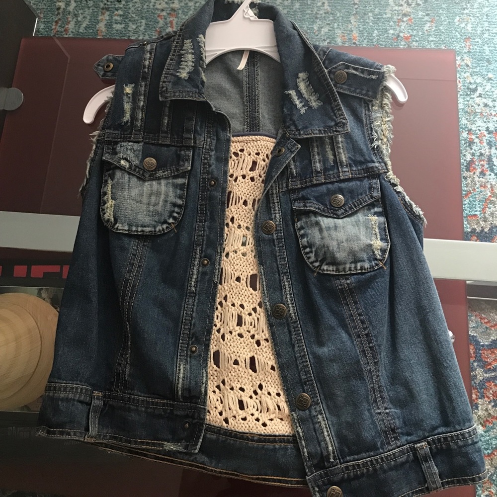 Free People Jean Vest