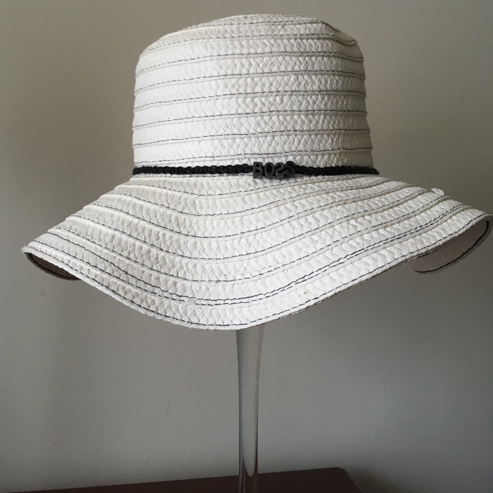 BCBGeneration white summer hat