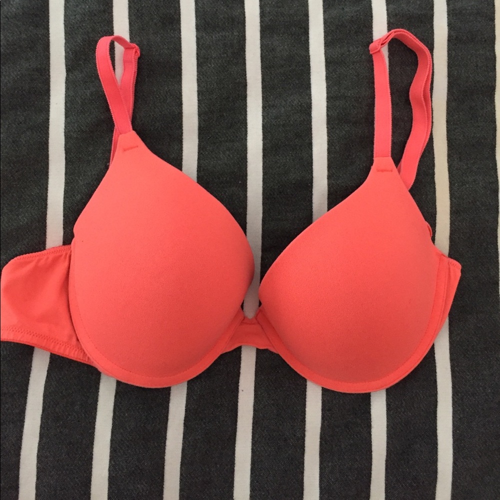 VS Pink Orange Bra