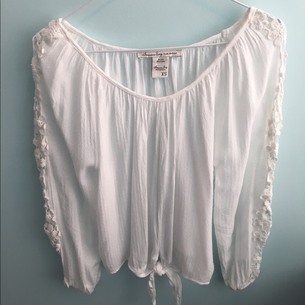American Rag tie blouse