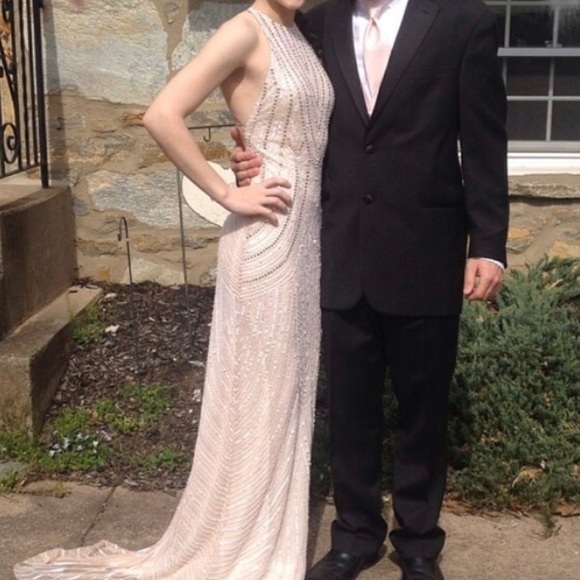Champagne/Pale Pink Scala Formal/Prom Dress - Picture 1 of 4