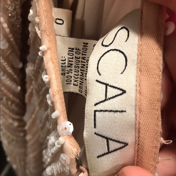 Champagne/Pale Pink Scala Formal/Prom Dress - Picture 4 of 4