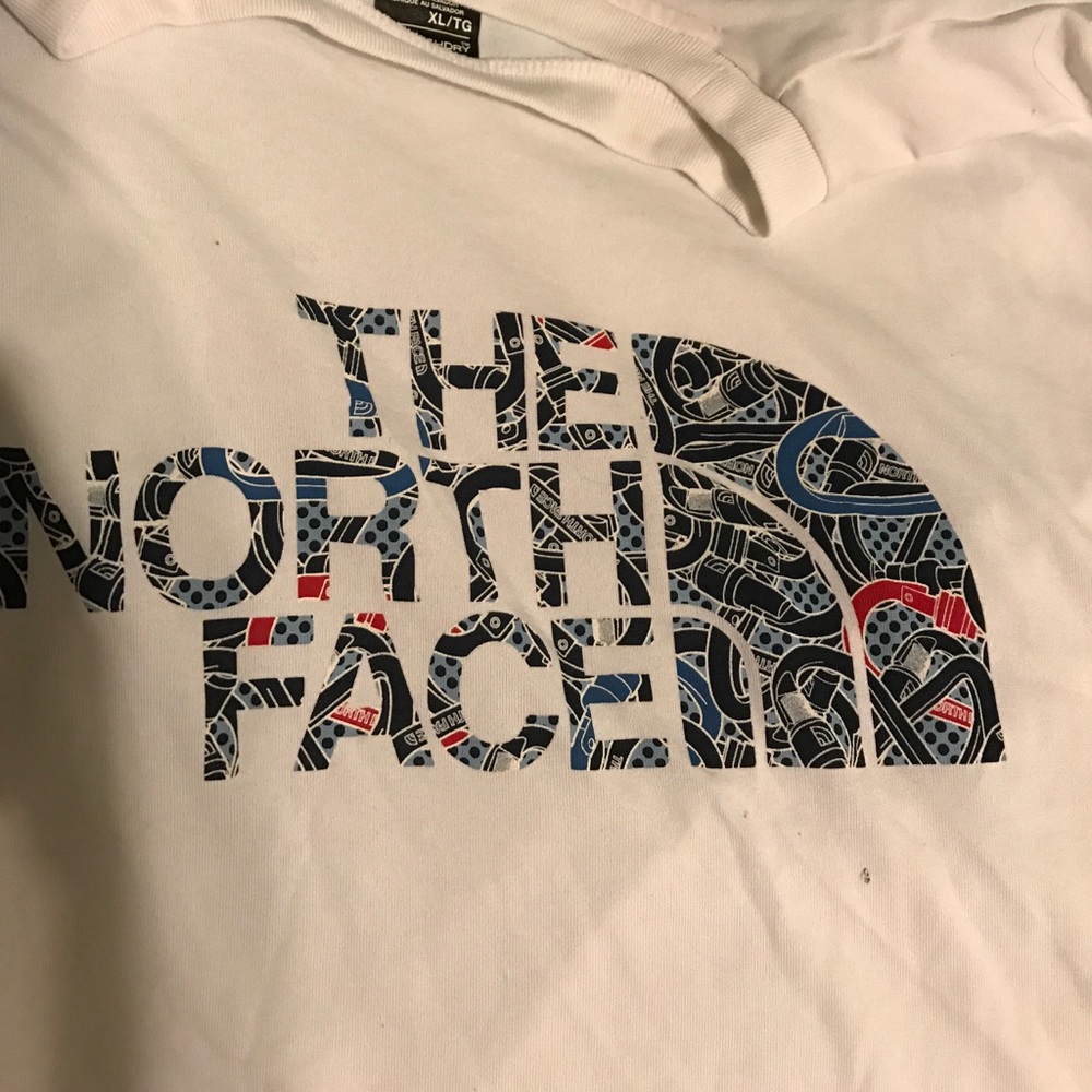 Men's The North Face dry fit white tee XL