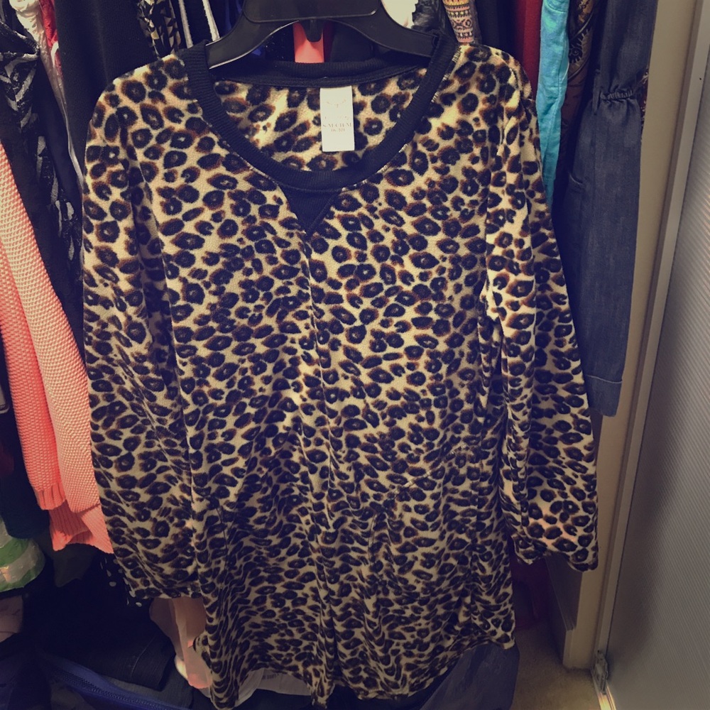 Comfy Leopard Print Night Gown