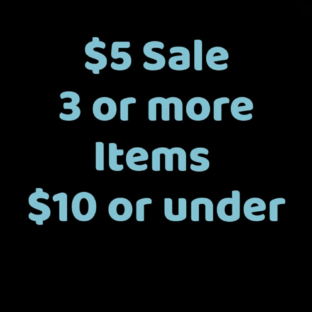 🖐 $5 Sale info