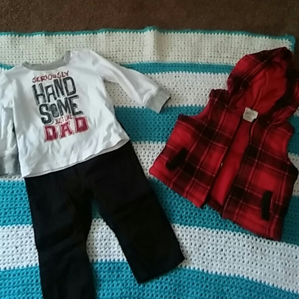 3 piece baby boys outfit