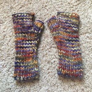Knitted hand warmers
