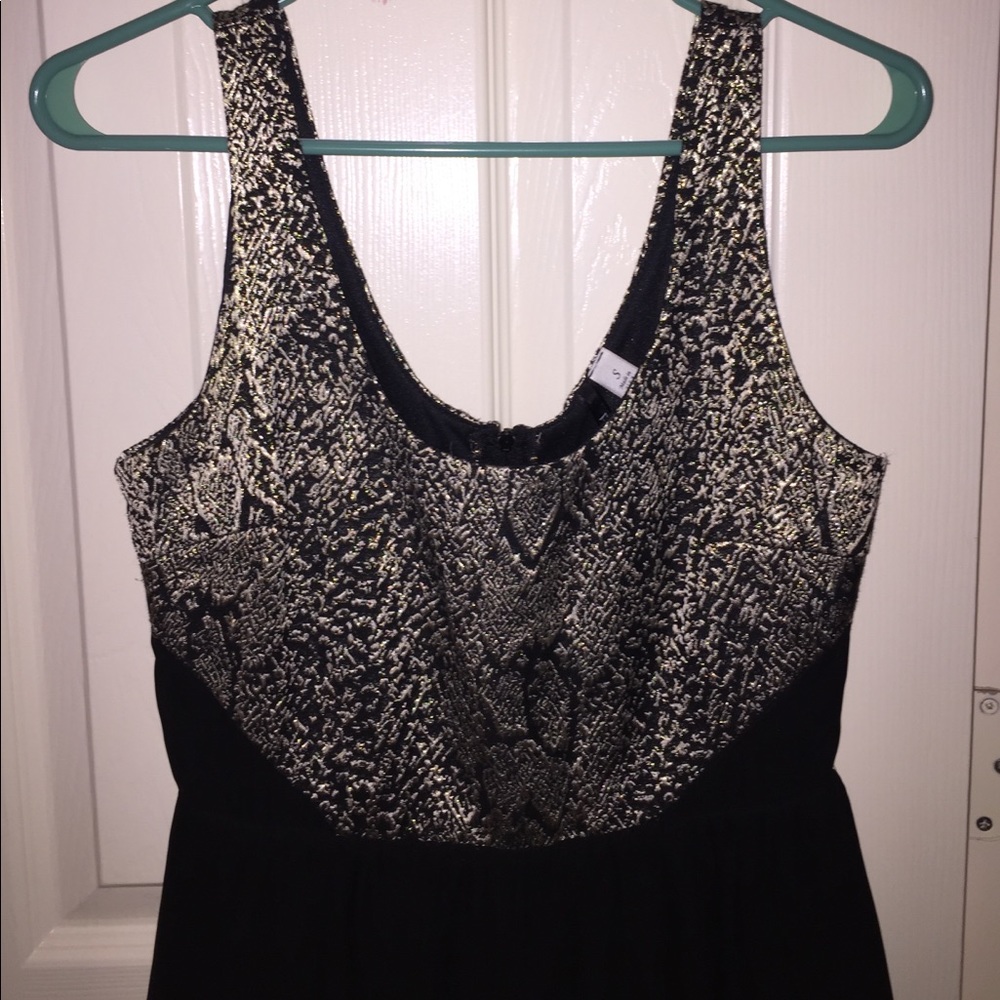 Black & Gold Francesca’s Dress