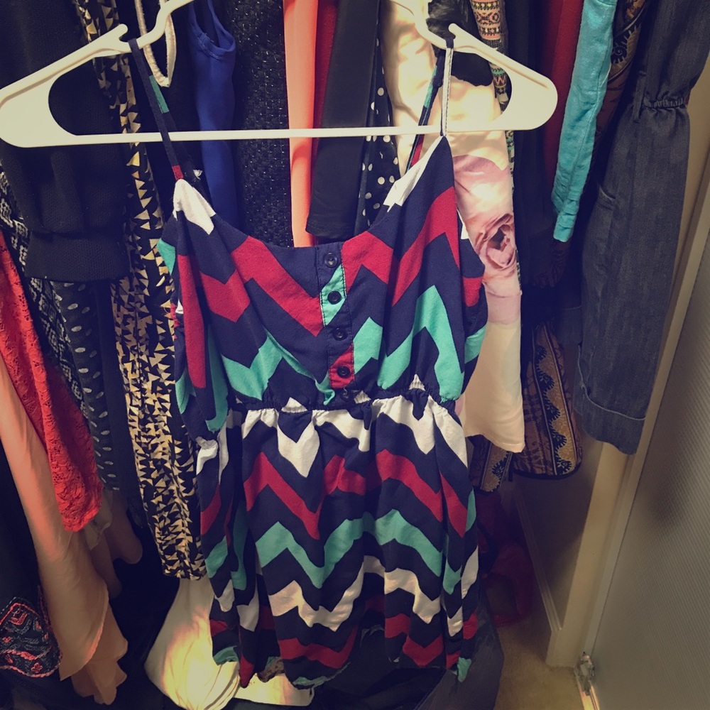 Chevron Print Sundress
