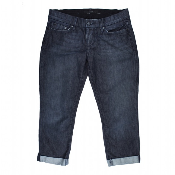 Joe's Jeans Denim - JOE'S JEANS Dark Blue Wash Cropped Capri Jeans