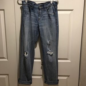 J Crew distressed boyfriend jeans