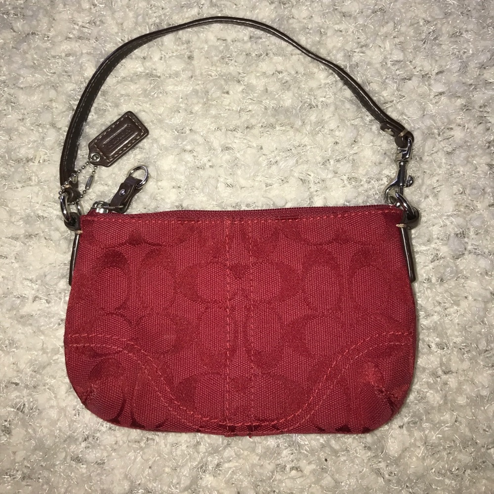 Mint Condition Red COACH Wristlet