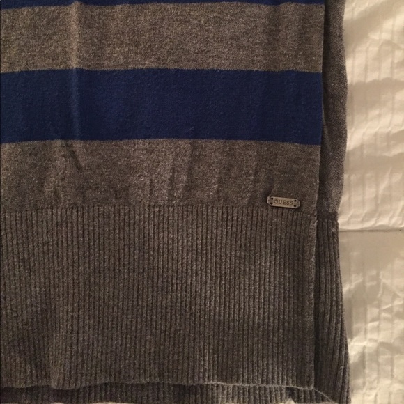 Guess blue and gray striped short sleeve sweater - Picture 3 of 3