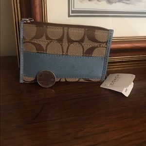 NWT Coach little keychain wallet/cardholder
