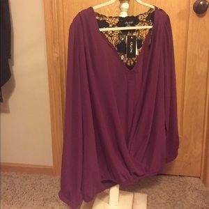 City Chick blouse size 16. Lace back. NWT