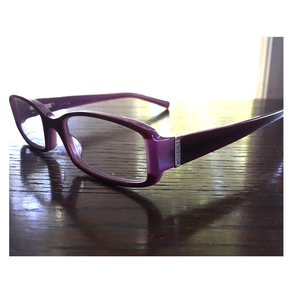 Purple Lacoste Glasses