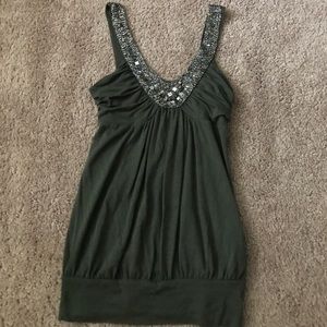 Beaded Olive forever 21 top!