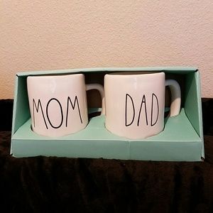 Rae Dunn Mom and Dad boxed mug set